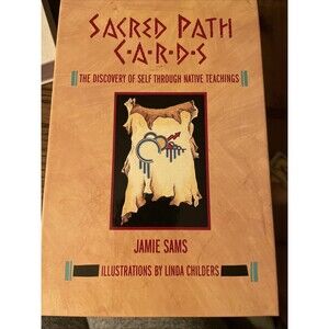 Vintage Sacred Path Cards by Jamie Sams 44 Cards + Book Native American Spiritua